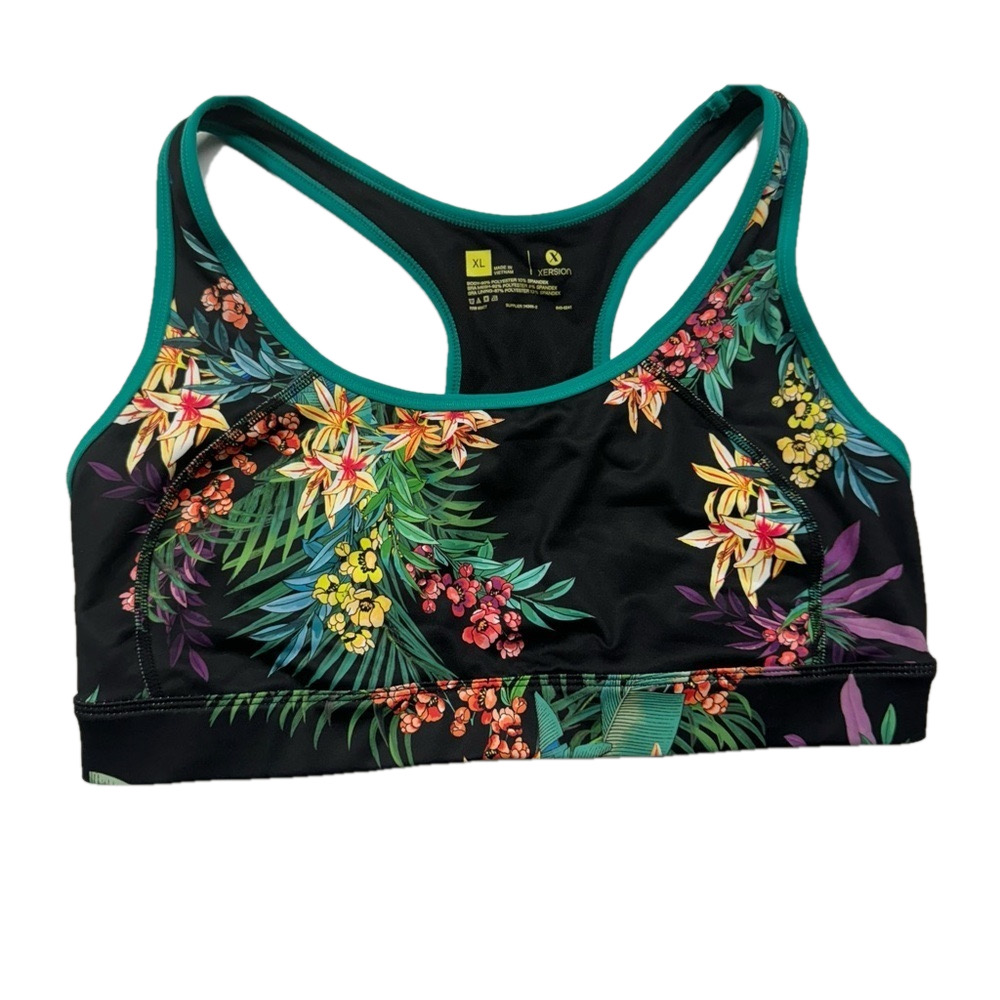 XERSION floral sports bra